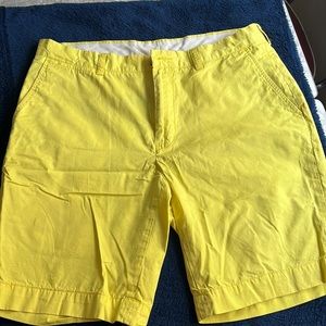 Mens Polo bright yellow size 34 Mens Bermuda shorts